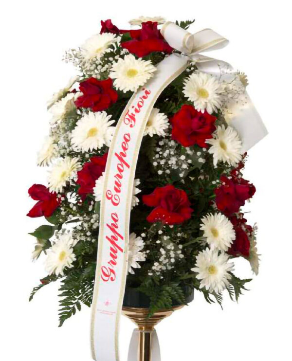 Composizione_a_2_Spugne_di_Gerbere_Bianche_e_Rose_Rosse