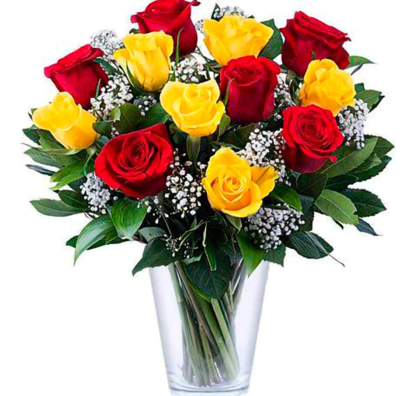 Vaso_di_Rose_Rosse_e_Rose_Gialle_Camera_Ardente